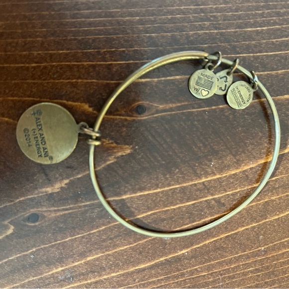 Alex and Ani J charm bangle - Picture 2 of 2